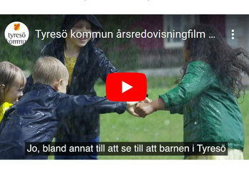 Bild från filmen om Tyresö kommuns årsredovisning 2023