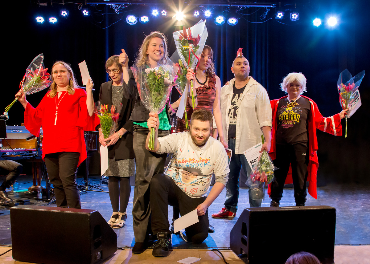 Deltagarna i Funkisfestivalen 2018 vinnare Per-Daniel Söderlind