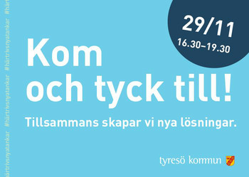 Affisch inför event i Tyresö C 29 nov 2023