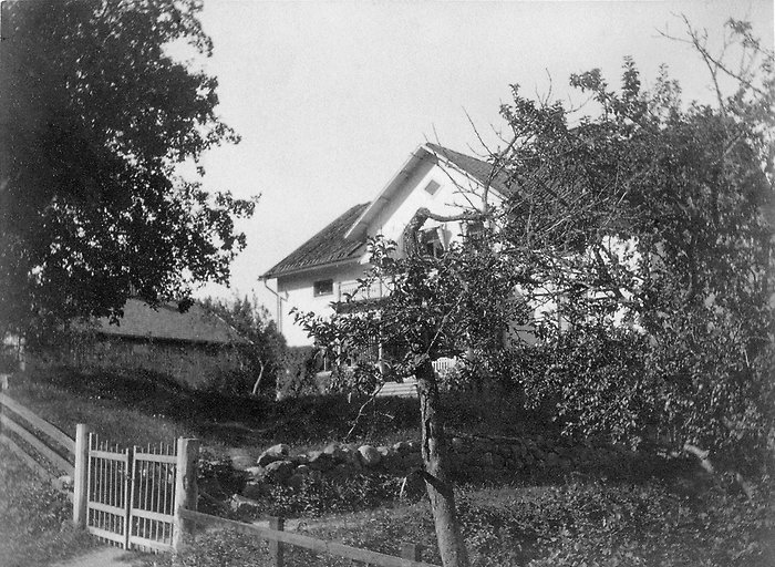 svartvit bild av Prinsvillan för ca 100 år sedan